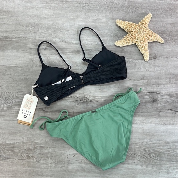 ☀️O’Neill☀️ BILLABONG☀️ SUMMER HIGH BRALETTE SALTWATER SOLIDS MINA BOTTOM BIKINI - Picture 7 of 12